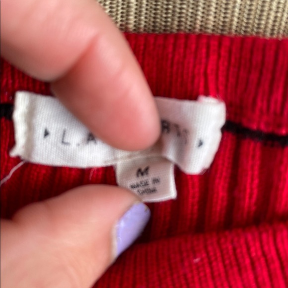 Red Striped Top - Picture 4 of 4